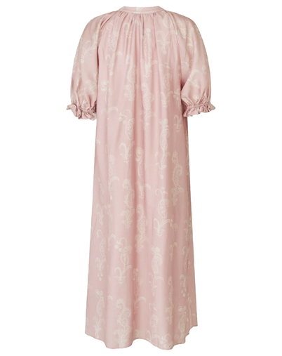 Stine Goya - Front Placket Long Kjole - Cherries On A Paisley